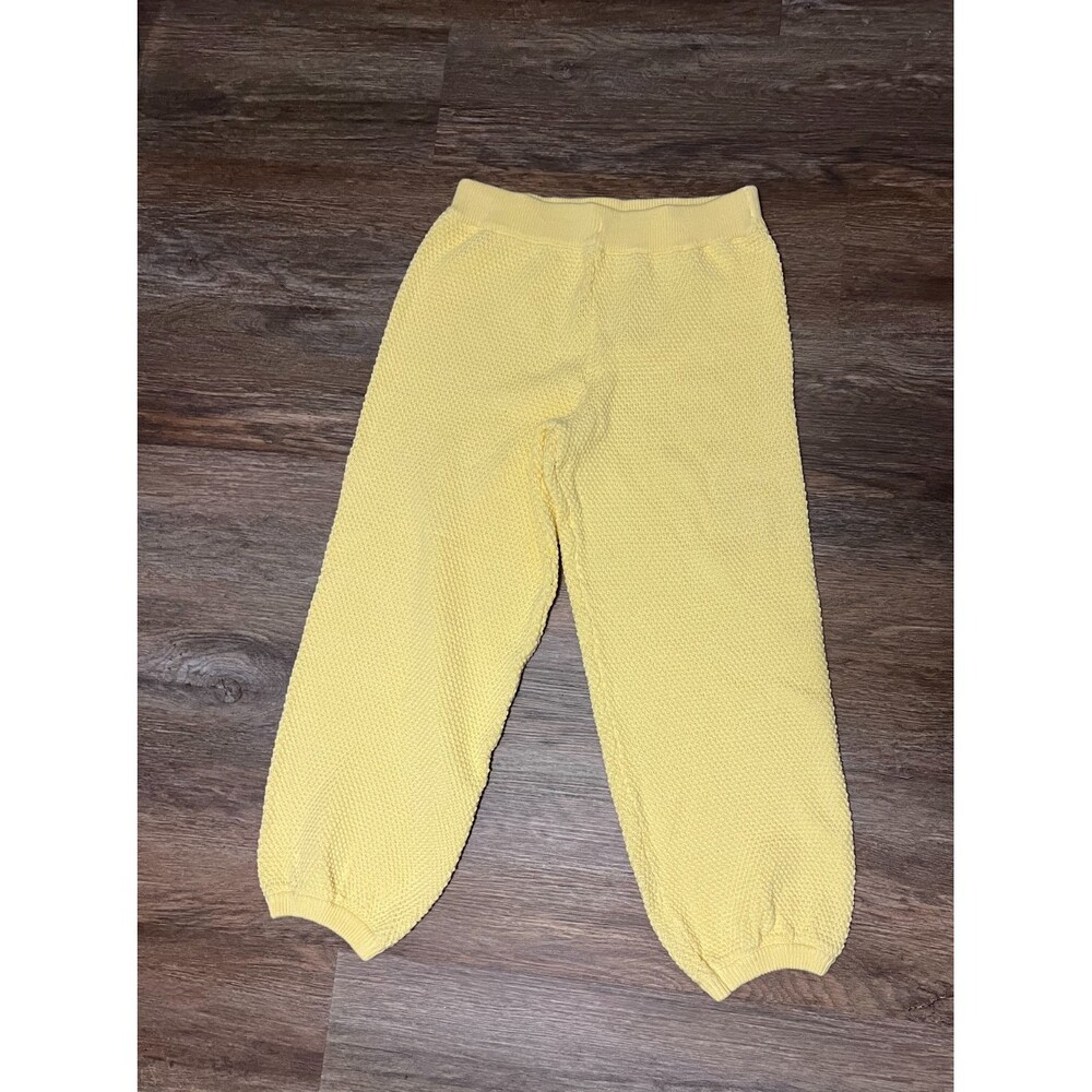 NWT FREE PEOPLE Hailee Waffle Stitch Cardigan & Pants In Yellow Tansy Sz Sm - Picture 12 of 16